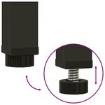 vidaXL Bac de jardin surélevé Argent 100 x 26 x 82 cm Acier galvanisé