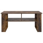 vidaXL Table basse Chêne fumé 96 x 54 x 44 cm Bois d'ingénierie