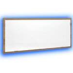 vidaXL Miroir de salle de bain à LED chêne artisanal bois d'ingénierie