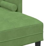 vidaXL Ensemble de Canapés avec coussin 2 Pièces Vert clair Polyester