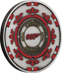 Pièce de monnaie en Argent 1 Dollar g 31.1 (1 oz) Millésime 2023 James Bond 007 CASINO CHIP