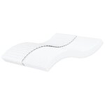 vidaXL Matelas en mousse blanc 180x200 cm dureté H2 H3