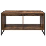 vidaXL Table basse Chêne Fumé 80 x 50 x 40 cm Bois d'ingénierie