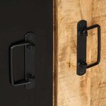 vidaXL Armoire de console 90x35x75 cm bois de manguier massif brut