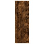 vidaXL Armoire d'angle Chêne fumé 33x33x100 cm Bois d'ingénierie