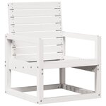 vidaXL Chaise de jardin blanc 57 5x63x76 cm bois de pin massif