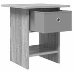 vidaXL Table de chevet Gris Sonoma 41 x 40 x 45 cm Bois d'ingénierie