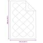 vidaXL Duvet d'été simple avec oreiller 2 pc Blanc Microfibre