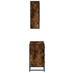 vidaXL Ensemble de meubles de salle de bain 2 Pièces Chêne fumé