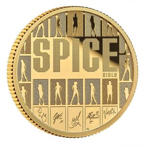 Pièce de monnaie en Or 25 Pounds g 7.77 (1/4 oz) Millésime 2026 Legends of Music SPICE GIRLS