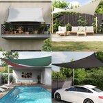 vidaXL Voile d'ombre 6 x 6 m 100   polyester Oxford Carré