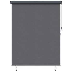 vidaXL Store Roulant Extérieur Rayé Réglable Anthracite 220 x 250 cm tissu