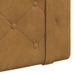 vidaXL Tête de lit suspendue Avec lumière LED Marron Velours