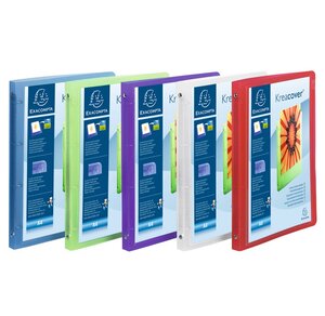 Classeur 2 anneaux 15mm polypropylène chromaline 5/10e Krea Cover - A4 x 20 EXACOMPTA