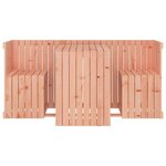vidaXL Set de balcon 2 places bois de Douglas massif