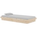 vidaXL Cadre de lit sans matelas bois massif