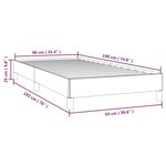 vidaXL Cadre de lit sans matelas cappuccino 90x190 cm similicuir