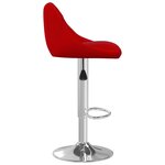 vidaXL Tabourets de bar lot de 2 rouge bordeaux velours