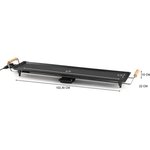 Plancha XXL 1800 W - 90 x 22 cm - Noir