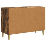vidaXL Buffet Chêne fumé 89 x 34 5 x 60 cm Bois d'ingénierie