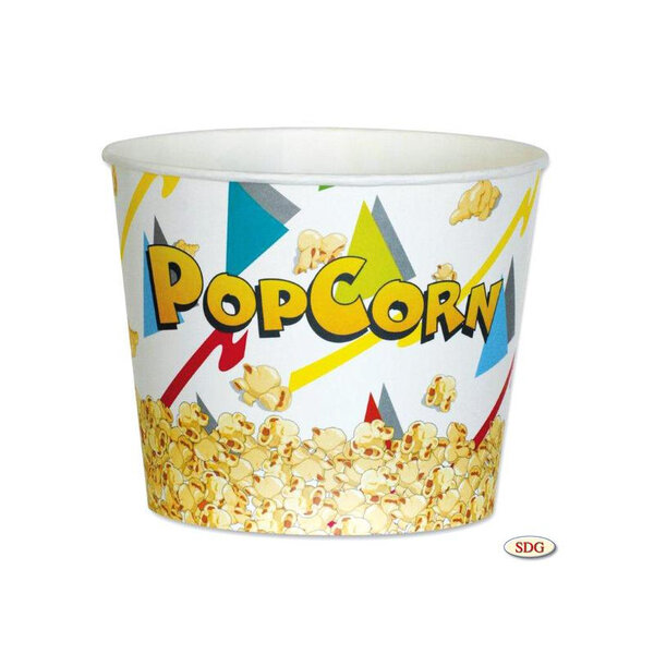 Pot pop-corn en carton 4450 ml - sdg - lot de 140 -  - carton 4.45