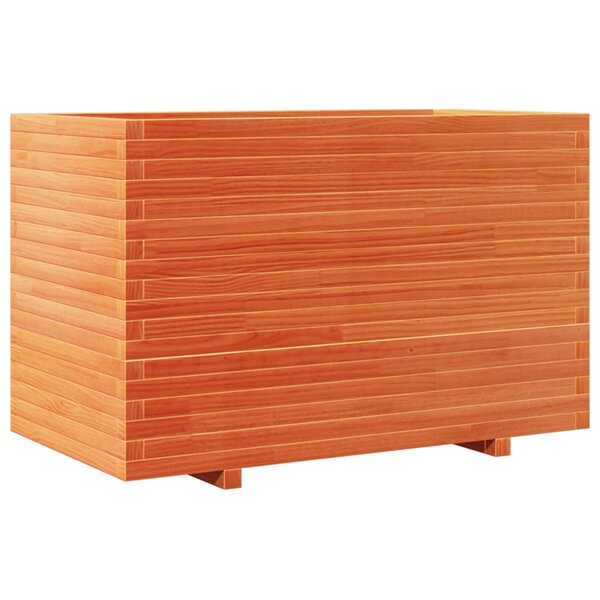 vidaXL Jardinière cire marron 110x60x72 cm bois de pin massif