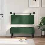 vidaXL Tête de lit suspendue Tissu en velours côtelé