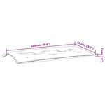 vidaXL Coussins de banc jardin lot de 2 vert 100x50x7 cm tissu Oxford