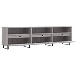 vidaXL Meuble TV sonoma gris 150x30x44 5 cm bois d'ingénierie