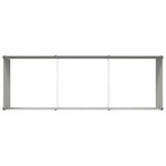 vidaXL Jardinière Ivoire 195 x 100 x 45 cm Acier galvanisé