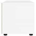 vidaXL Meuble TV VISNES blanc 100x40x38 cm bois d'ingénierie