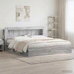 vidaXL Cabinet de Tête de Lit Sonoma gris Bois d’ingénierie