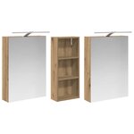 vidaXL Ensemble de Meubles de Salle de Bain 3 Pièces 130 x 14 5 x 70 cm
