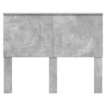 vidaXL Tête de lit Gris béton 135 cm Bois d'ingénierie