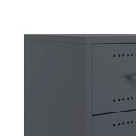 vidaXL Table de chevet anthracite 36x39x43 5 cm acier