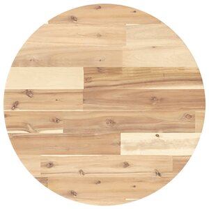 vidaXL Dessus de table rond Ø50x4 cm bois massif d'acacia