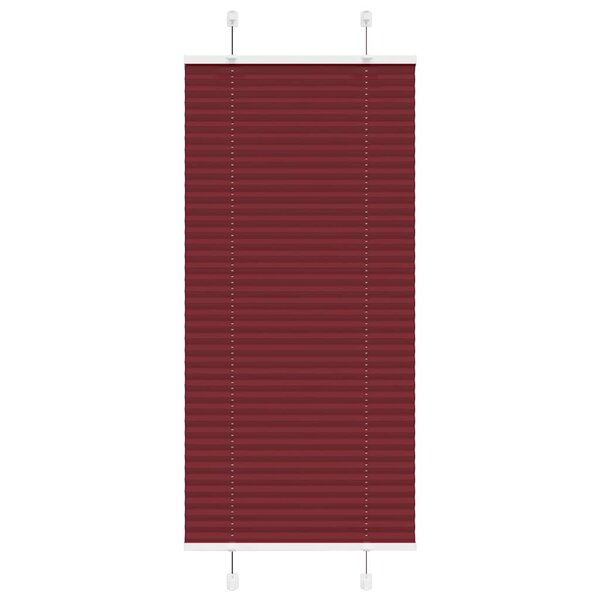 vidaXL Store plissé rouge bordeaux 65x100 cm largeur du tissu 64 4 cm