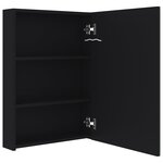 vidaXL Armoire de salle de bain à miroir LED 50x13x70 cm