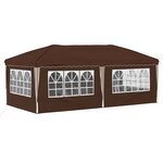 vidaXL Tente de fête pop-up 575 x 288 x 245 cm Marron