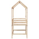 vidaXL Lit superposé et échelle et toit 90x190 cm bois de pin massif