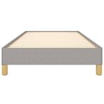 vidaXL Cadre de lit Gris clair 100x200 cm Tissu