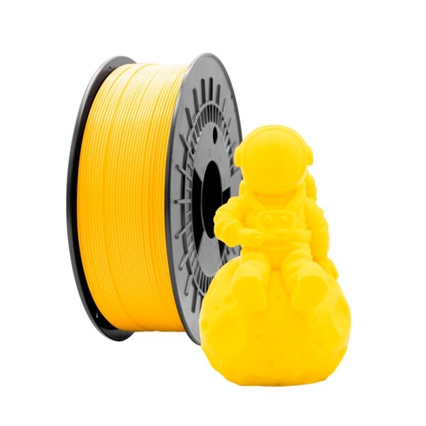Filament 3D PLA MAT - Diamètre 1 75 mm - Bobine 1kg - Couleur Jaune