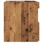 vidaXL Cabinet de chevet avec tiroir 2 Pièces Bois ancien 50 x 40 x 45 cm