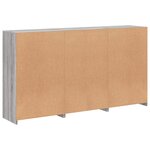 vidaXL Buffet avec lumières LED sonoma gris 181 5x37x100 cm