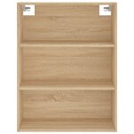 vidaXL Buffet haut Chêne sonoma 69 5x34x180 cm Bois d'ingénierie
