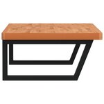 vidaXL Étagère de vasque murale acier et bois massif de hêtre