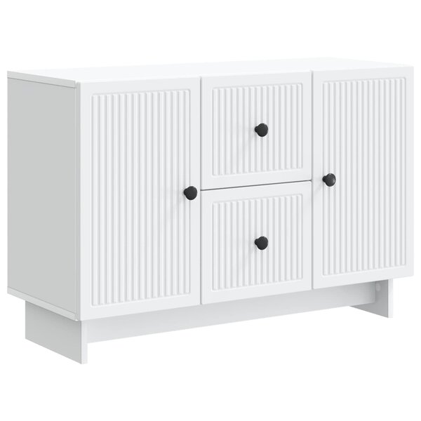 vidaXL Buffet Blanc 89 x 34 5 x 60 cm Bois d'ingénierie