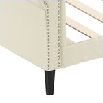 vidaXL Lit de jour crème 100x200 cm similicuir