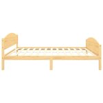Vidaxl cadre de lit bois de pin massif 160x200 cm