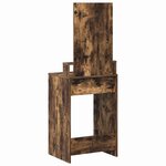 vidaXL Coiffeuse Chêne fumé 50 x 41 x 140 cm Bois d'ingénierie